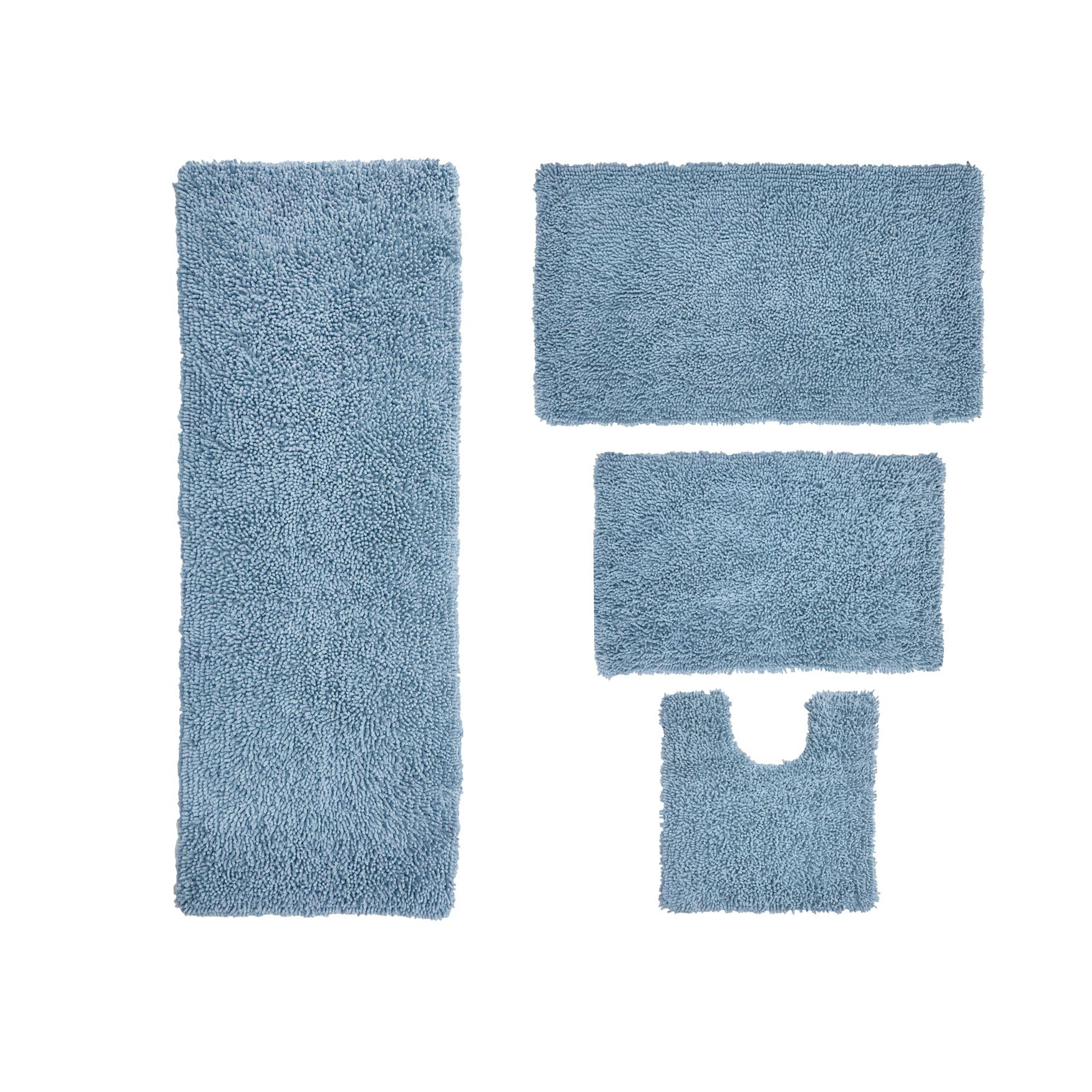 Fantasia 4-Pc. Bath Rug Set, BLUE, hi-res image number 0