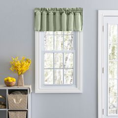 Stacey Curtain Color Lined Swag Set Filler Valance