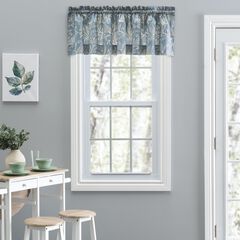Lexington Leaf- Candlewick Leaf Pattern On A Colored Ground- Tailored Valance