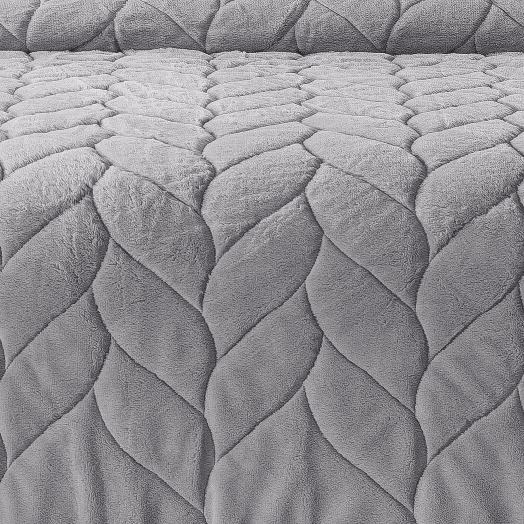 Cozy Gray Down Alternative Blanket Blankets, , alternate image number 2