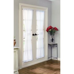 Rhapsody Lined Indoor Single Rod Pocket Curtain Door Window Panel