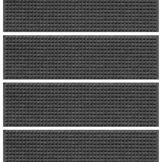 Aqua Shield® Squares Stair Tread 8.5"x30" (set of 4), CHARCOAL, hi-res image number null