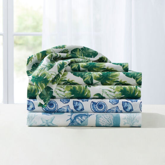 Coastal Printed Microfiber Sheet Set, , alternate image number null