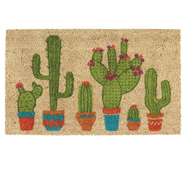 Cactus Doormat Floor Coverings, GREEN, hi-res image number null