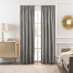 Bordeaux Rod Pocket Window Curtain Panel
