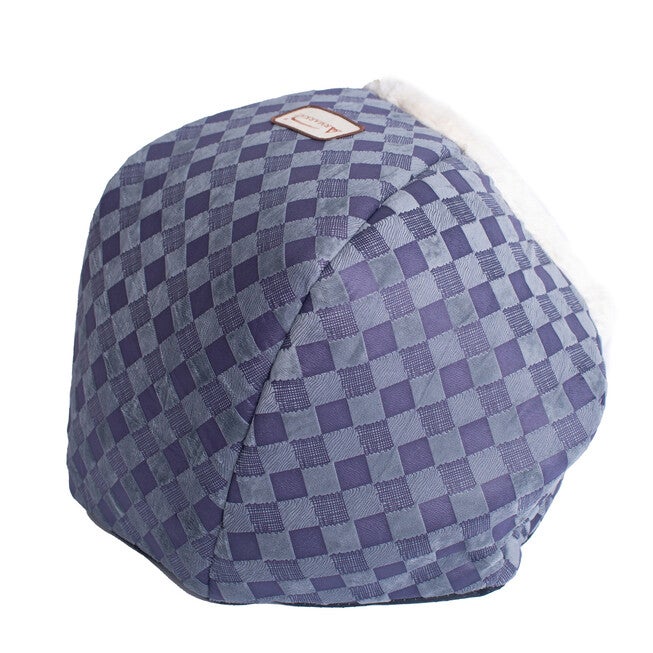 Cuddle Cave Cat Dog Bed, Blue Checkered, , alternate image number 5