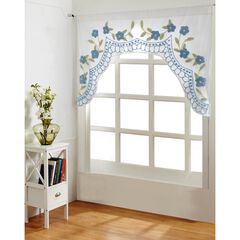 Bloomfield Collection in Floral Design 100% Cotton Tufted Chenille Valance