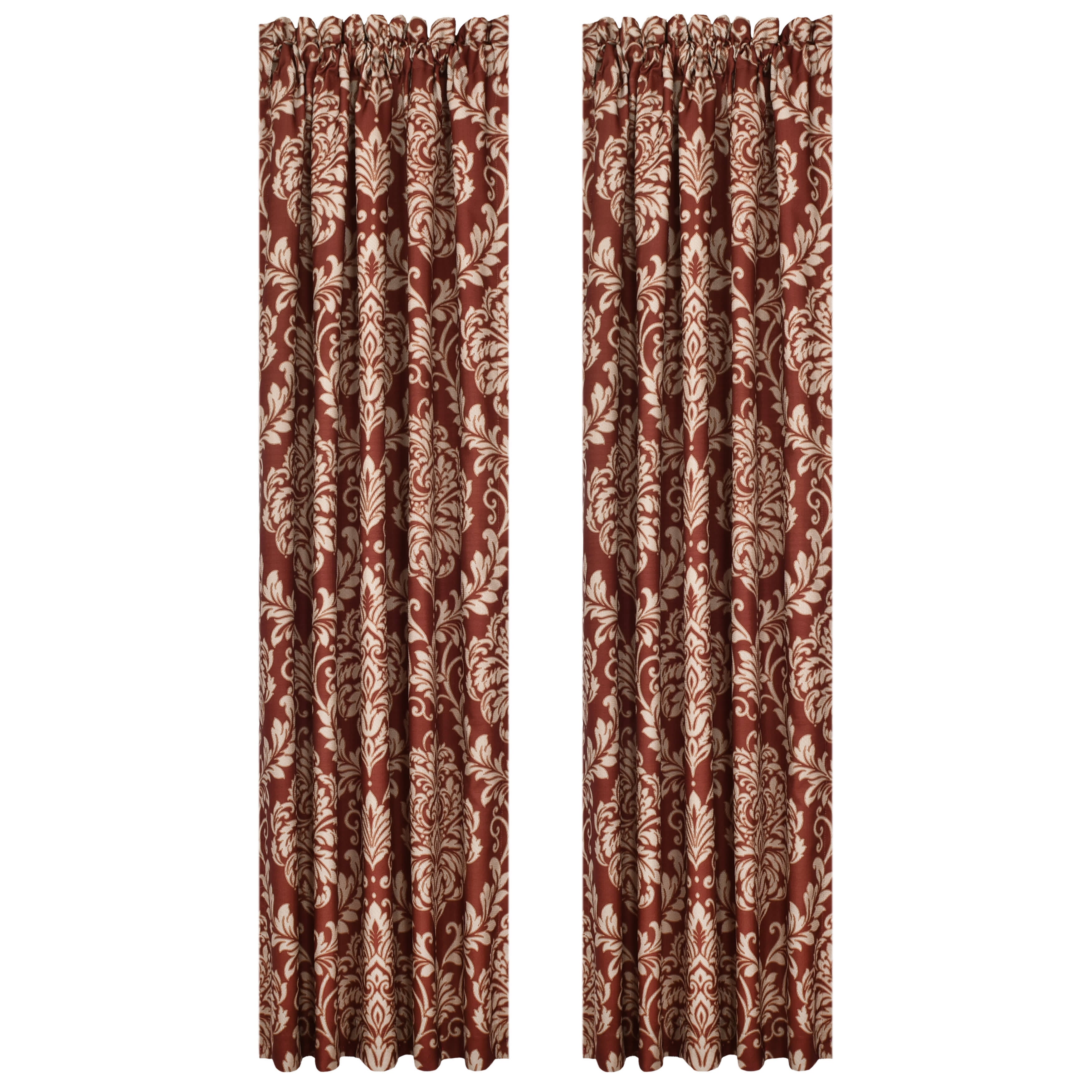 Lazia 84 Inch Window Panel Pair, RED, alternate image number 3