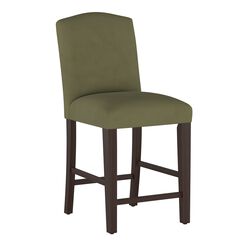 Velvet Back Counter Stool