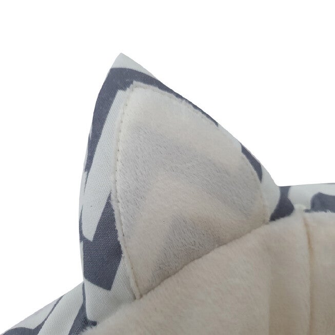 Chevron Printing poly-cotton cozy round cat bed , 21 inch, , alternate image number 4