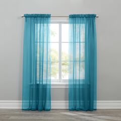White Sheer Grommet Curtain Panels