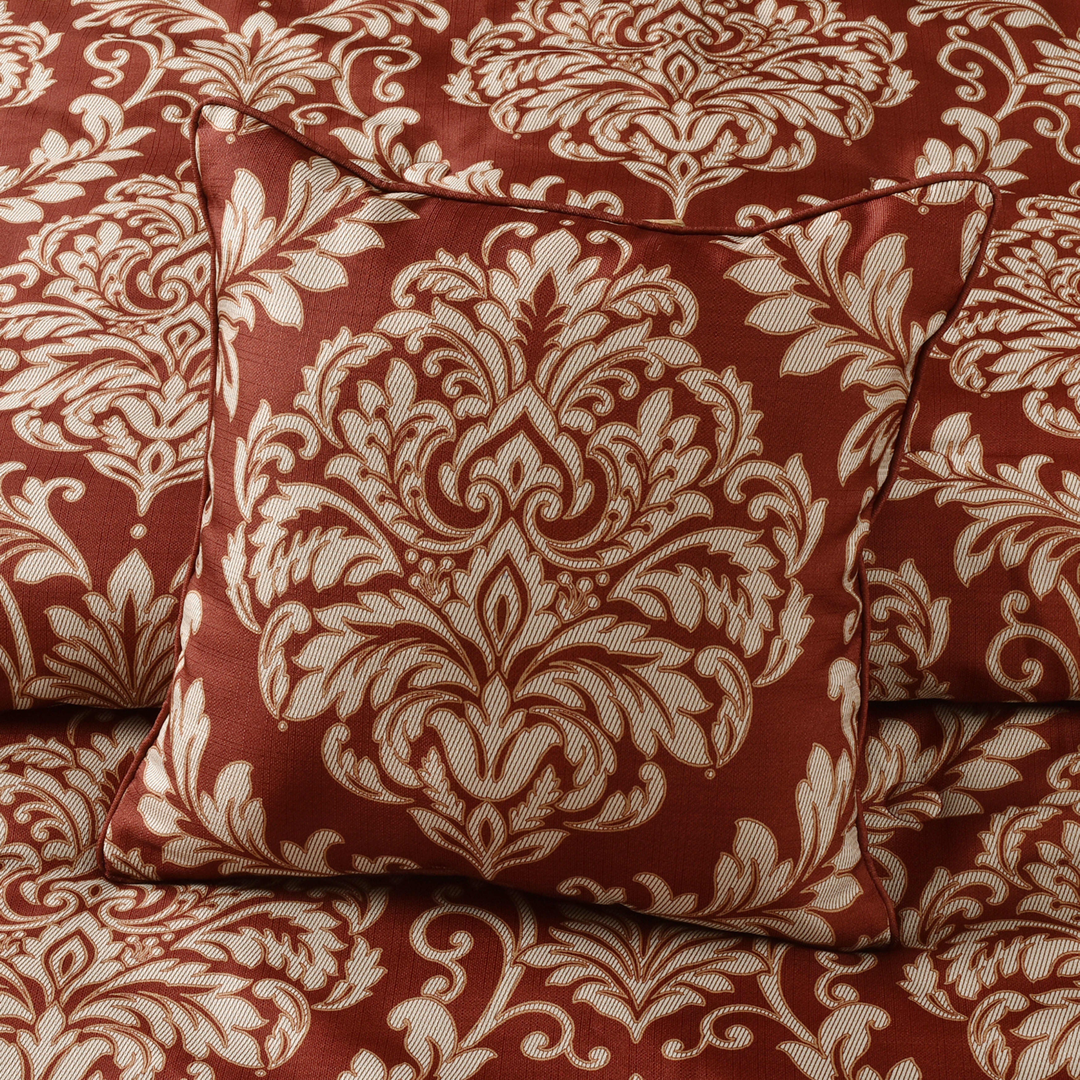 Lazia 20 Inch Square Decorative Throw Pillow, RED, alternate image number null