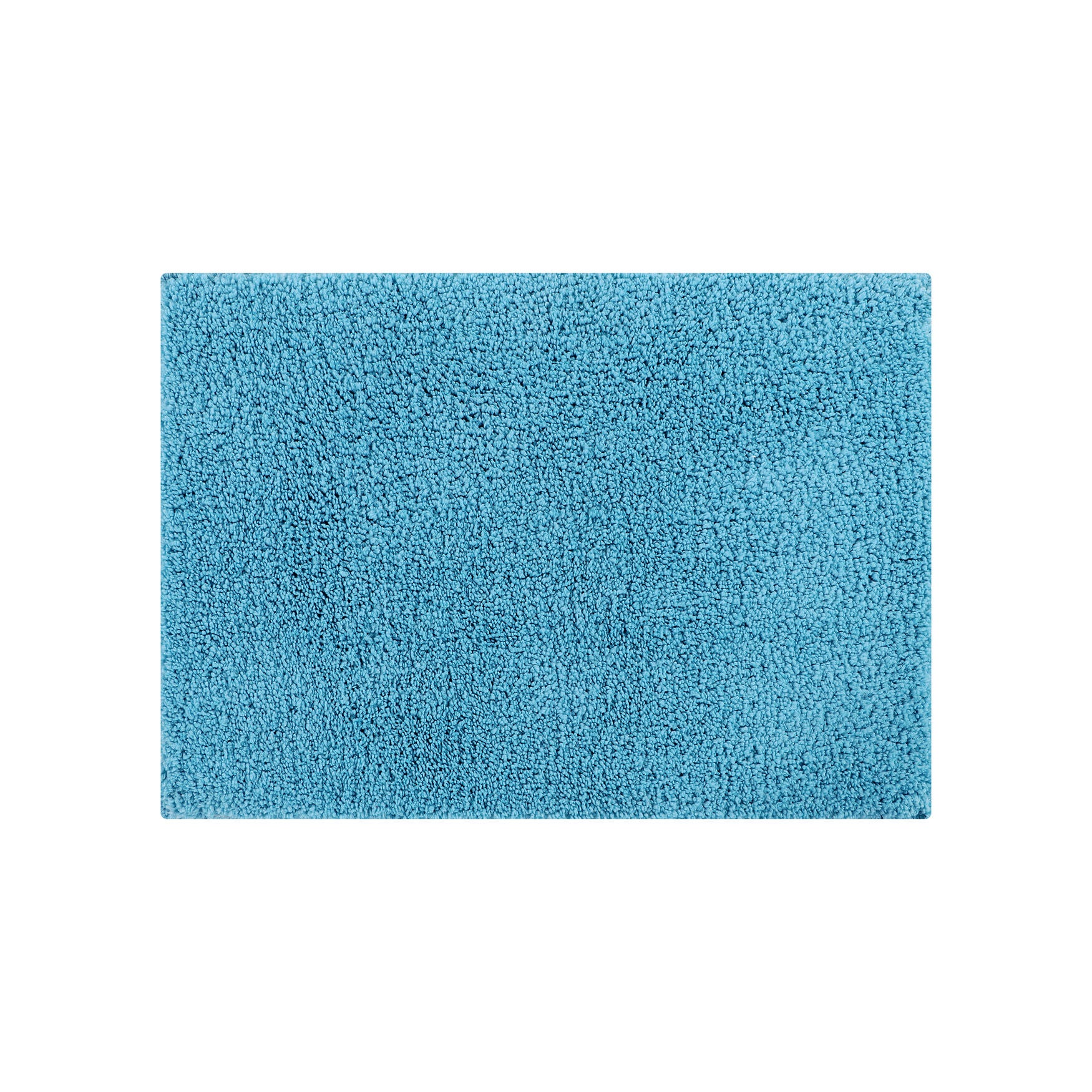 Micro Plush Collection 100% Polyester 17 inches X 24 inches Rectangle Bath Rug, BLUE, hi-res image number 0