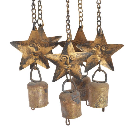 Brass Metal Eclectic Windchime, , alternate image number null