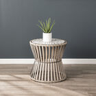 Melilani Round Outdoor Side Table, GRAY, hi-res image number 0