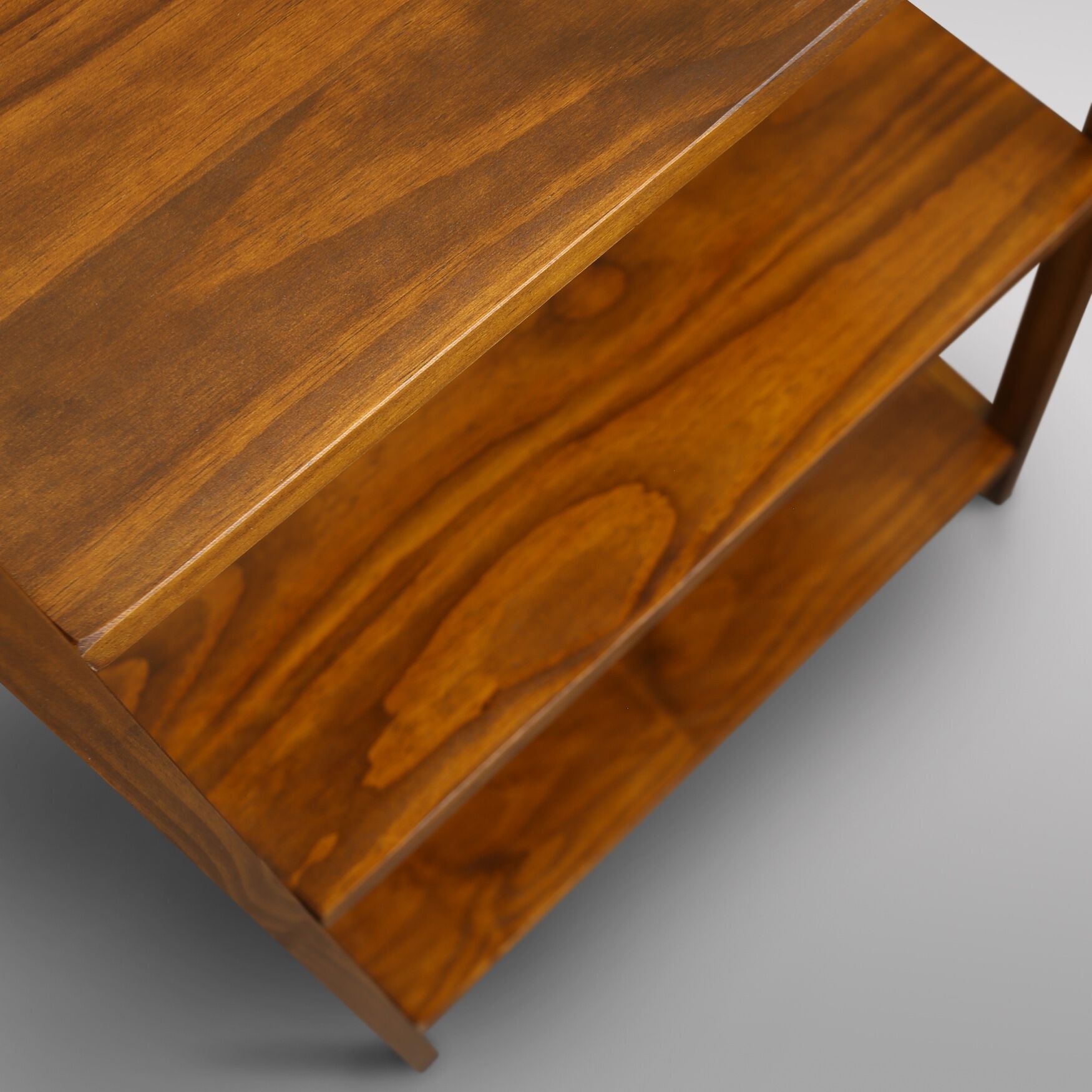 Stratford 5-Shelf Folding Bookcase-Warm Brown, , alternate image number 10