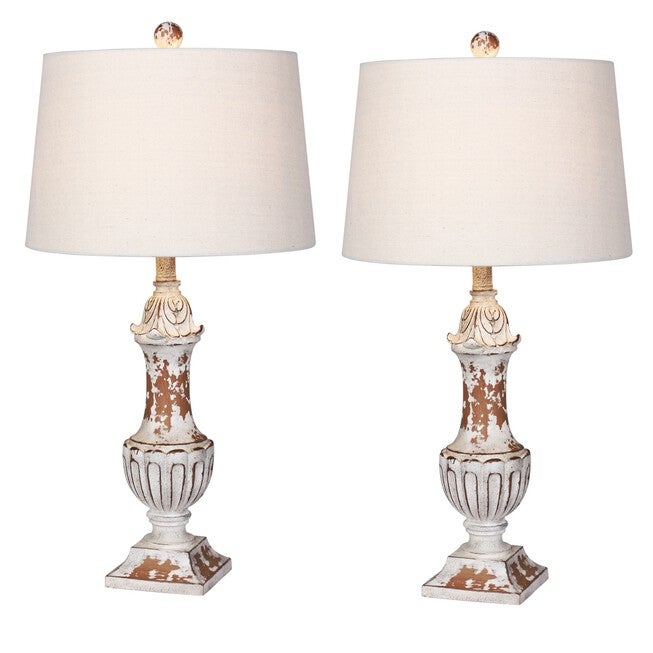 29.5 inches Antique Metallic Resin Table Lamp, , on-hover image number 1