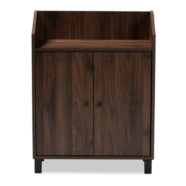 Rossin 2-Door Top Shelf Wood Entryway Shoe Storage Cabinet Furniture, , alternate image number 2