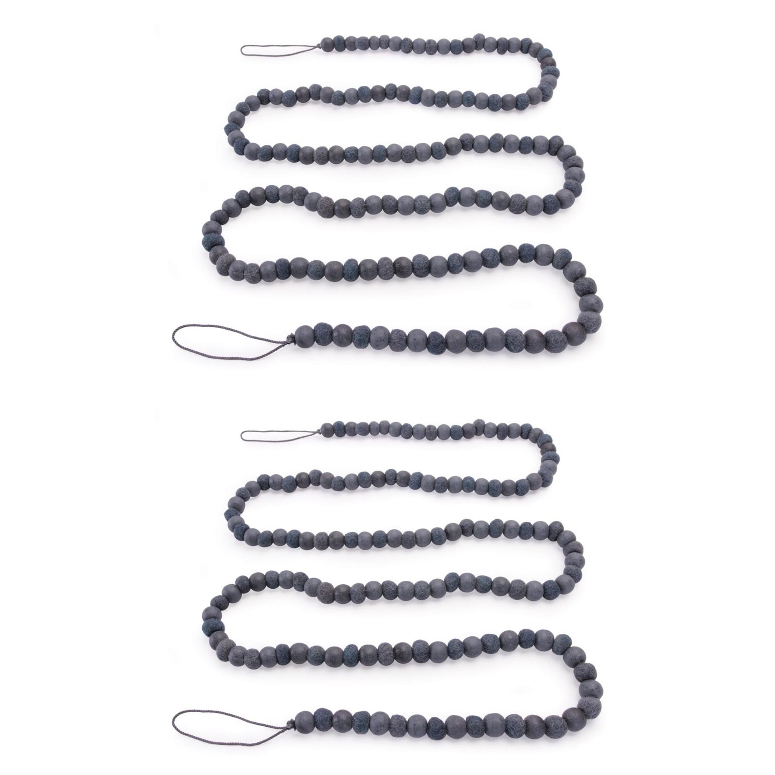 Wood Bead Garland (Set of 2), BLUE, alternate image number 4