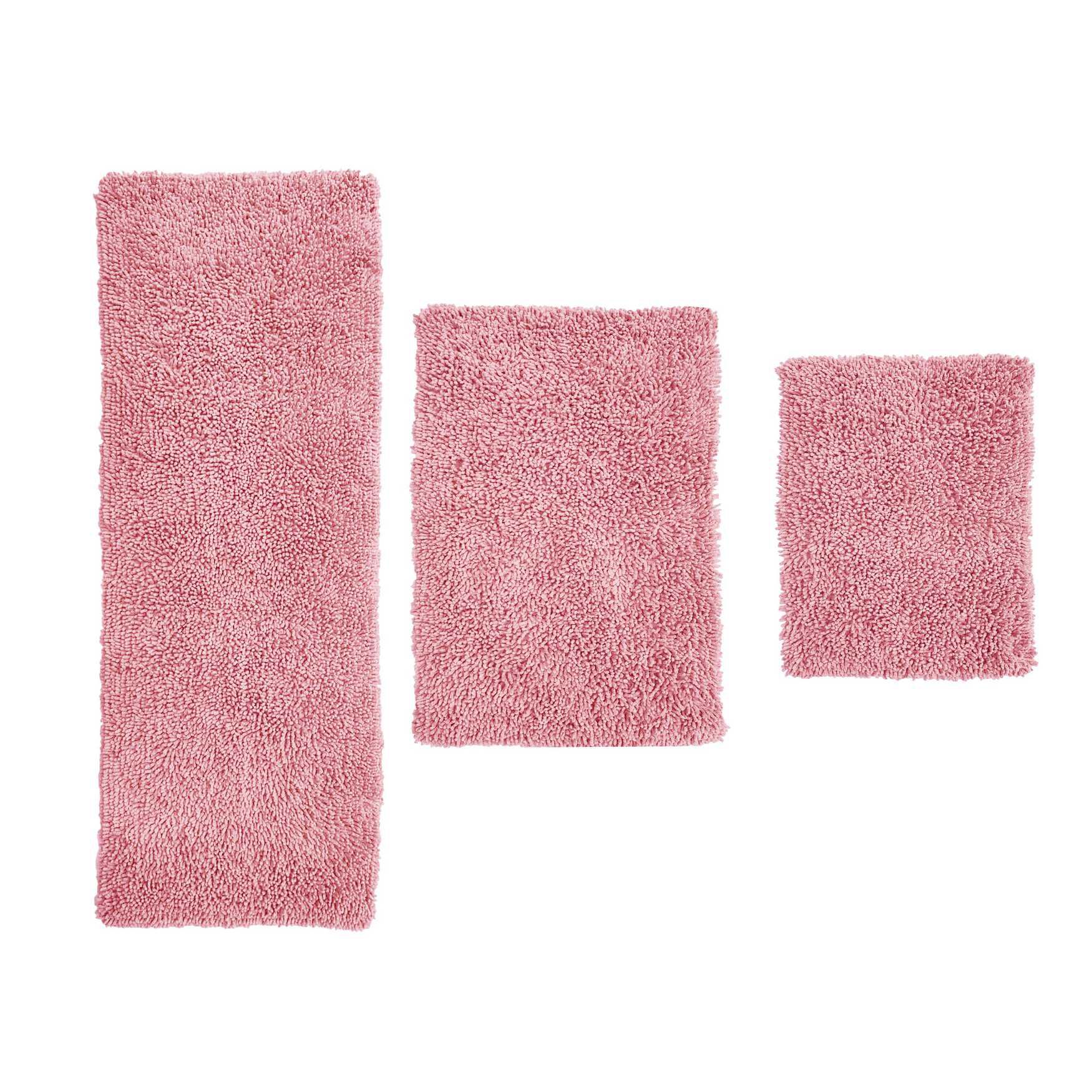 Fantasia 3 Piece Set Bath Rug Collection, PINK, hi-res image number 0