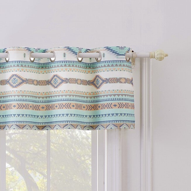 Phoenix Turquoise Window Valance, TURQUOISE, hi-res image number 0