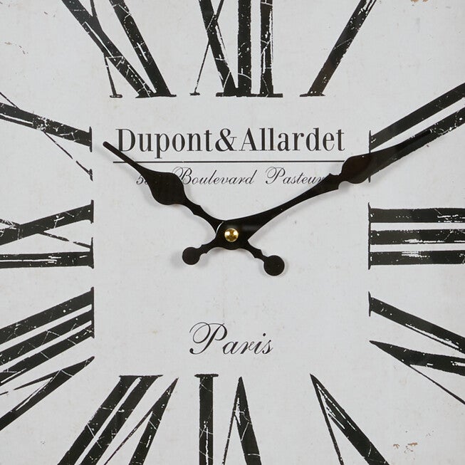 Black Industrial Metal Wall Clock, , alternate image number null