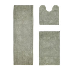 Granada Collection 100% Cotton 3 Piece (20" X 20" | 21" X 34" | 20" X 60") Bath Rug Set