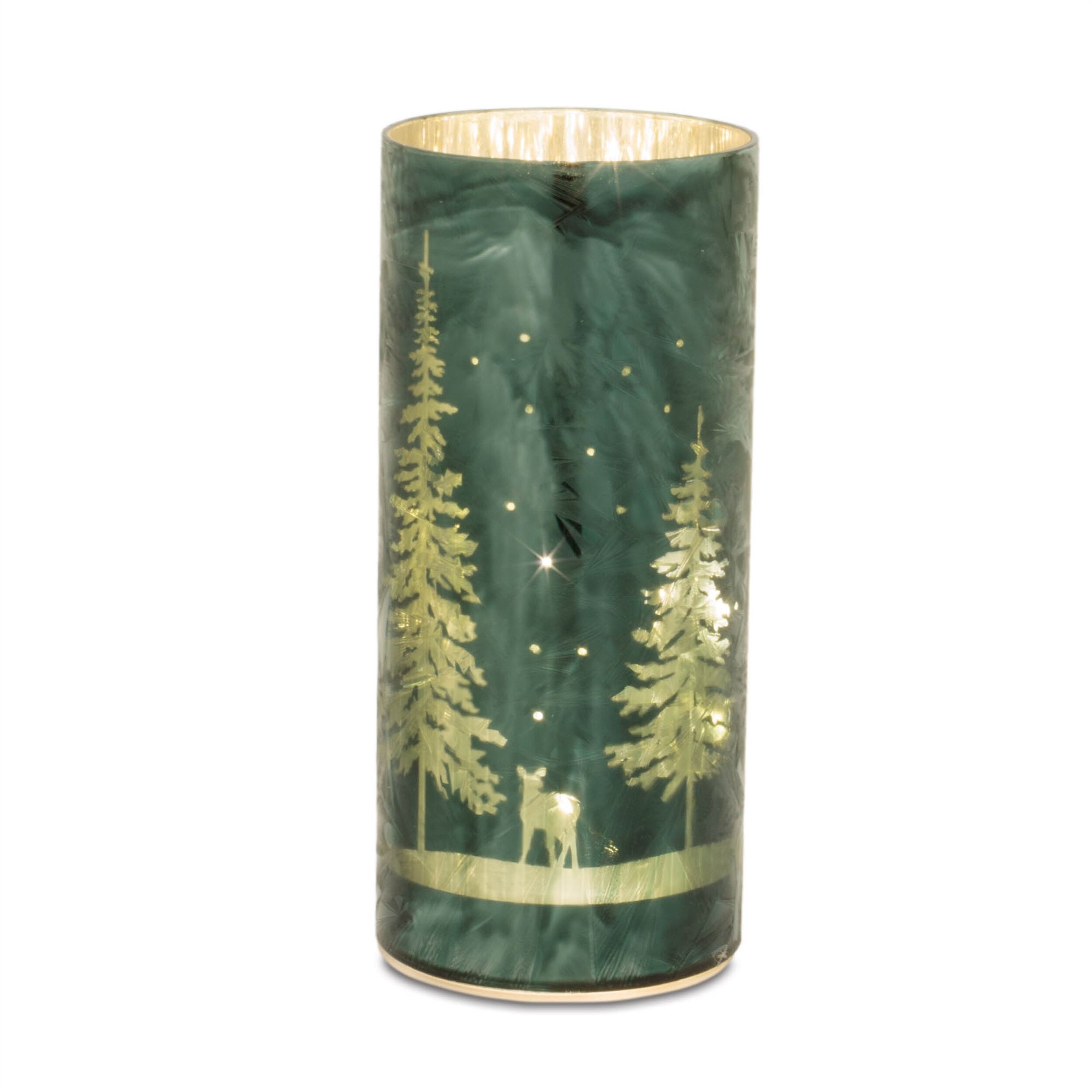 LED Pine Tree Luminary (Set of 3), GREEN, alternate image number 3