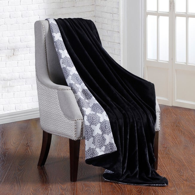 Soft Microfiber Medallion Duvet Cover for Weighted Blanket , , on-hover image number 1