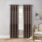 Ellyn Bonded Velvet Blackout Grommet Panel, MOCHA, hi-res image number null