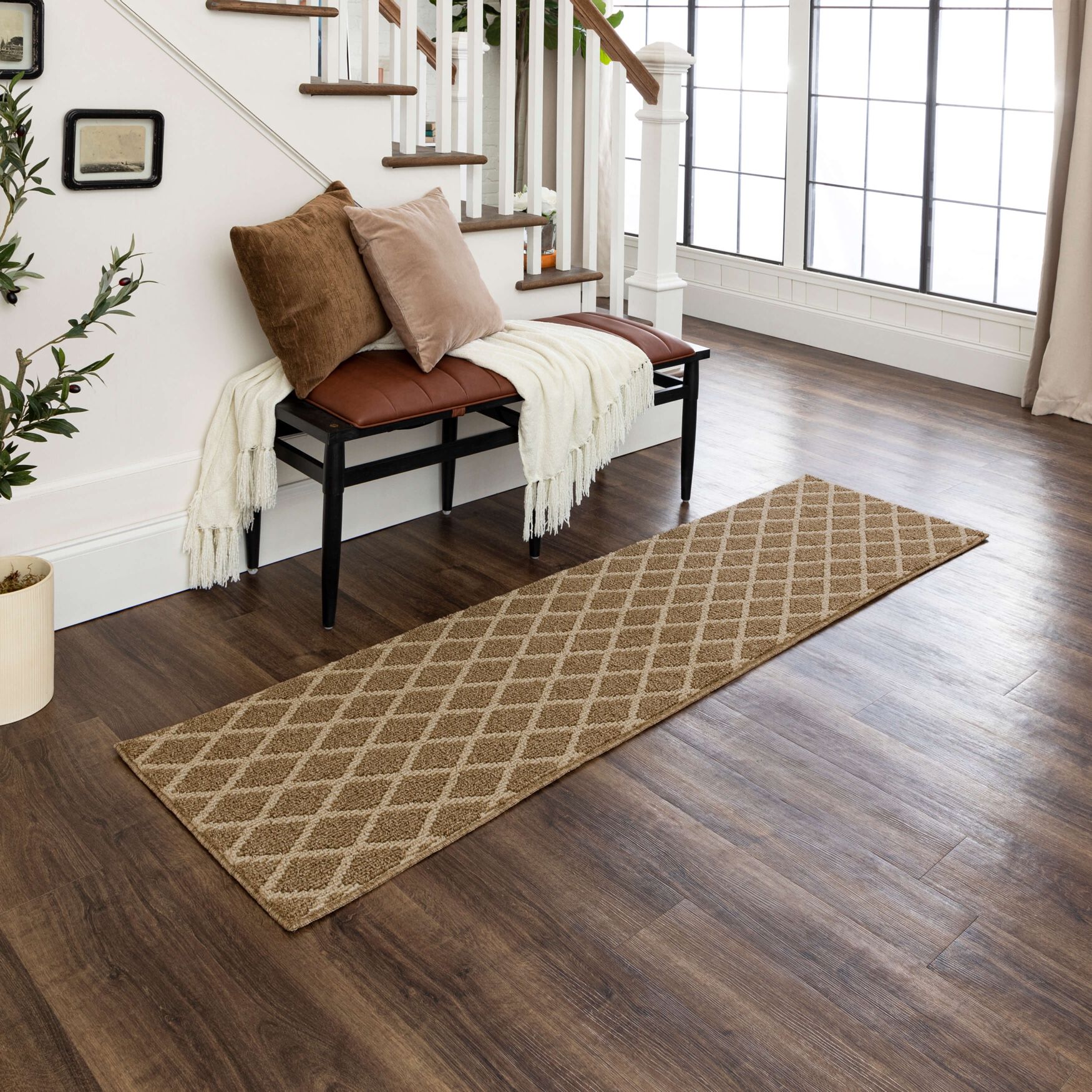 Lewis Diamond Area Rug, , alternate image number 5