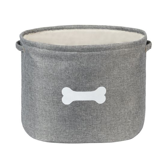 Capri Grey Toy Pet Dog Cat Basket, GREY, hi-res image number null