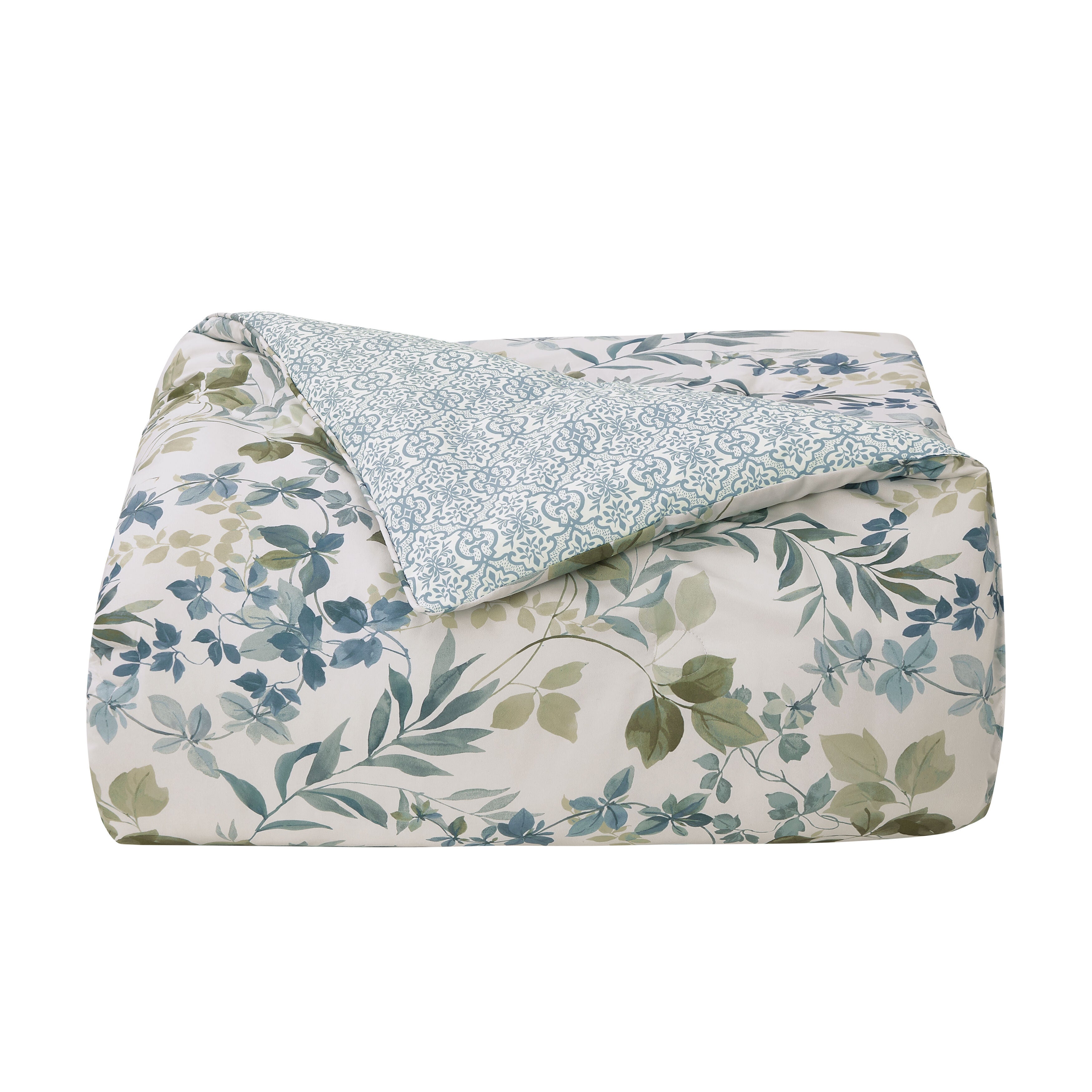 Evergreen Blue 4 Piece Comforter Set, BLUE, alternate image number 3