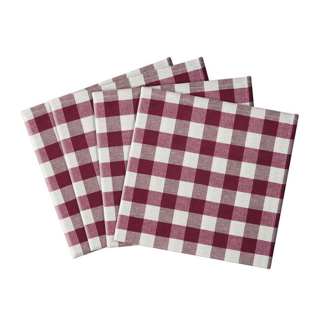 Buffalo Check Dinner Table Napkins Set of Four, , alternate image number null