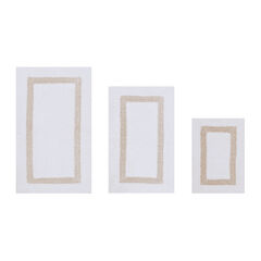 Hotel Collection 100% Cotton 3 Piece (17" X 24" | 21" X 34" | 24" X 40") Bath Rug Set