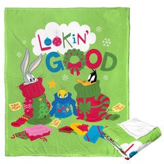Wb Looney Tunes Christmas Drip Silk Touch Throw