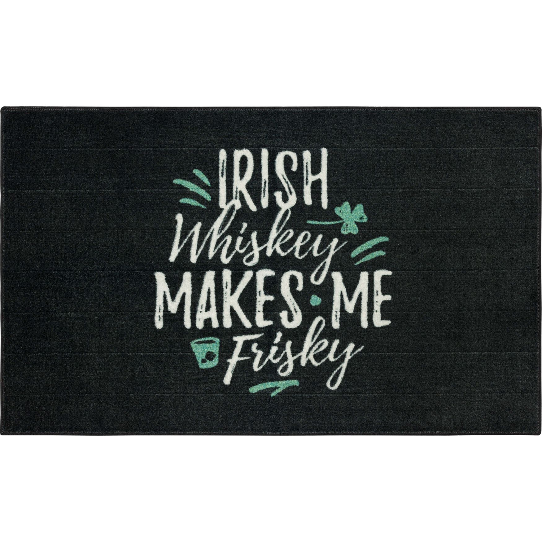 Irish Whiskey Black Kitchen Rug | Roaman's