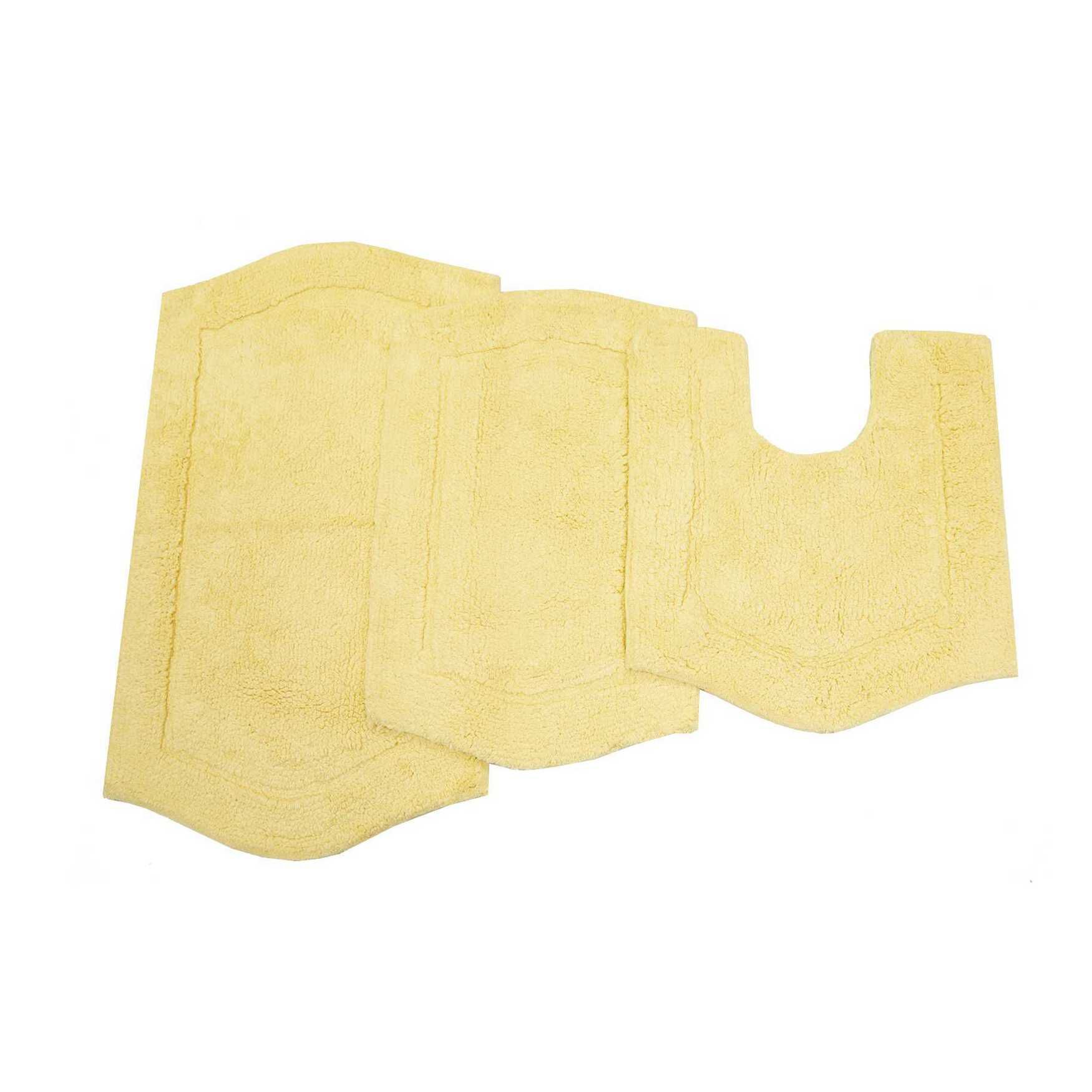 Waterford 3-Pc. Set Bath Rug Collection, YELLOW, hi-res image number 0