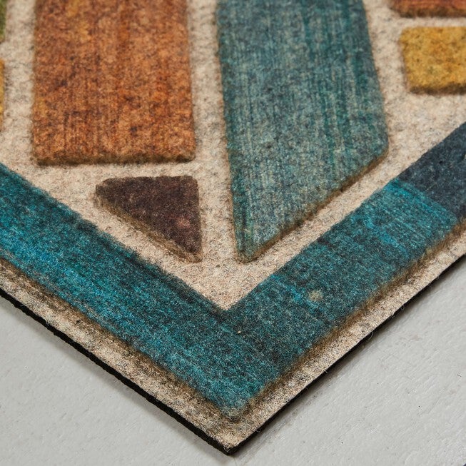 Woodblock Garden Door Mat, , on-hover image number null