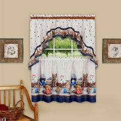 Precious Printed Tier and Swag Window Curtain Set
