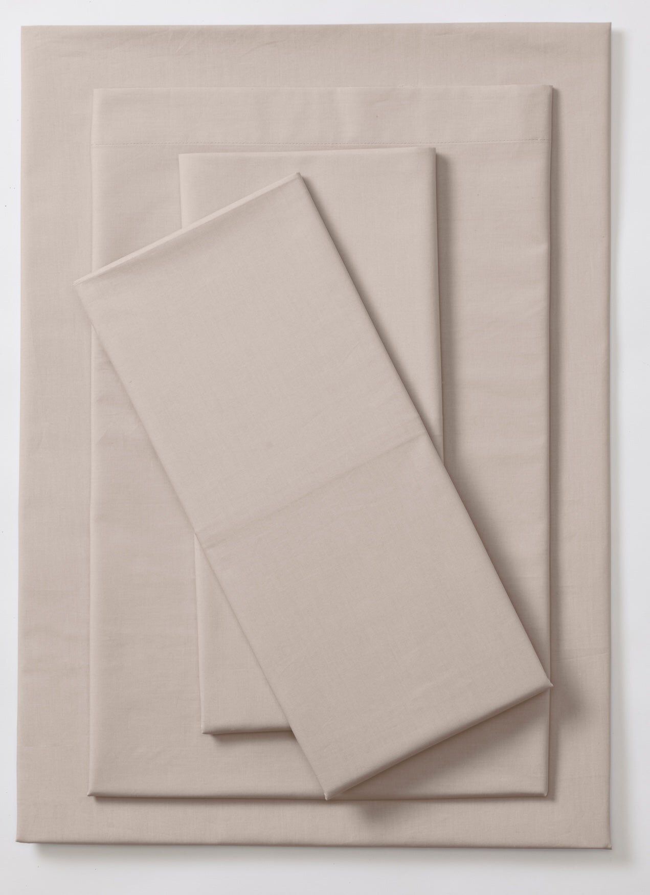 Percale Cotton Sheet Set, DOVE, hi-res image number 0