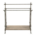 Black Vintage Metal Towel Rack, 41 x 28, , alternate image number null