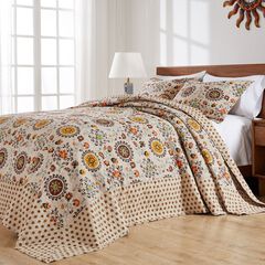 Andorra Traditional Cotton Quilted Bedspread Set