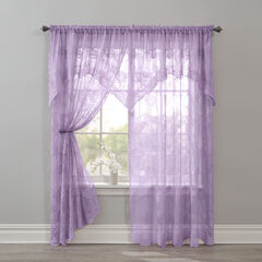 Ella Floral Lace Panel with Attached Valance