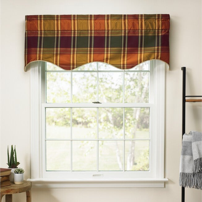 Boroughs Lined Duchess Filler Valance, PLUM, hi-res image number null