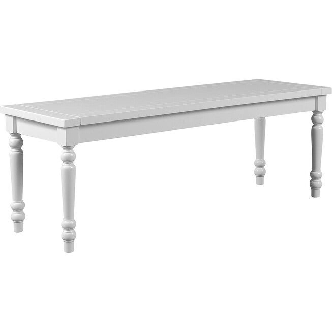 Philippe Dining Bench, White, WHITE, alternate image number 2