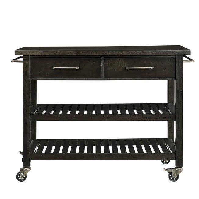 Havelock Modern Farmhouse Rolling Kitchen Island, , alternate image number null