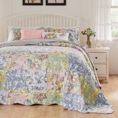 Emma Reversible Cotton-Rich Bedspread Set