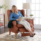 Oversized Queen Anne Style Tufted Wingback Recliner, , alternate image number 3
