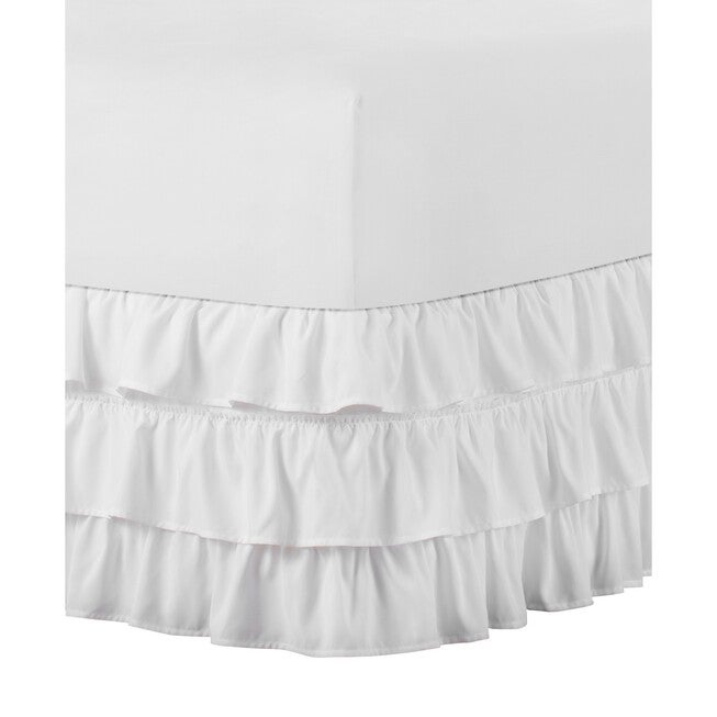 Belles & Whistles 3-Tiered Ruffle 15 inches Drop Bed Skirt, , on-hover image number 1